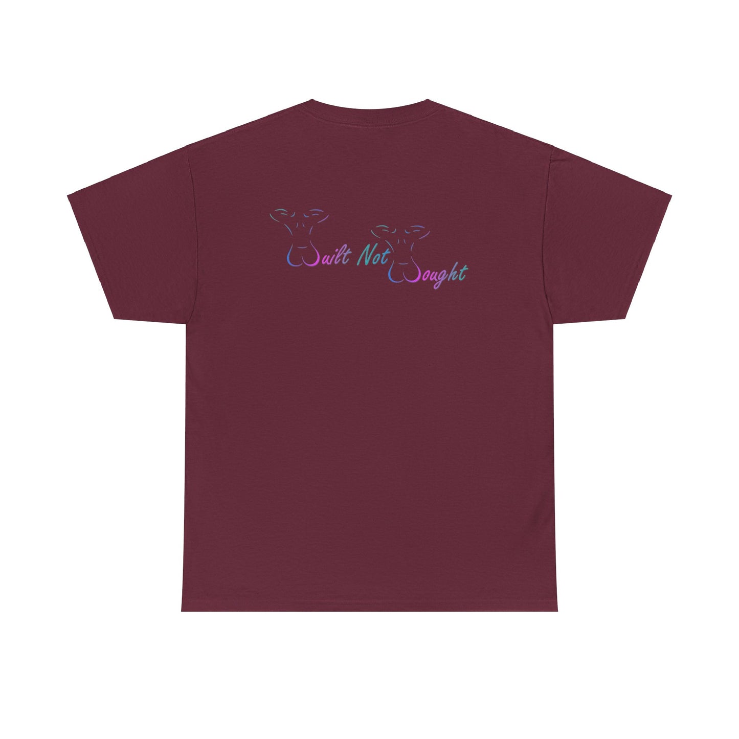 Workout Tee- Blue & Pink